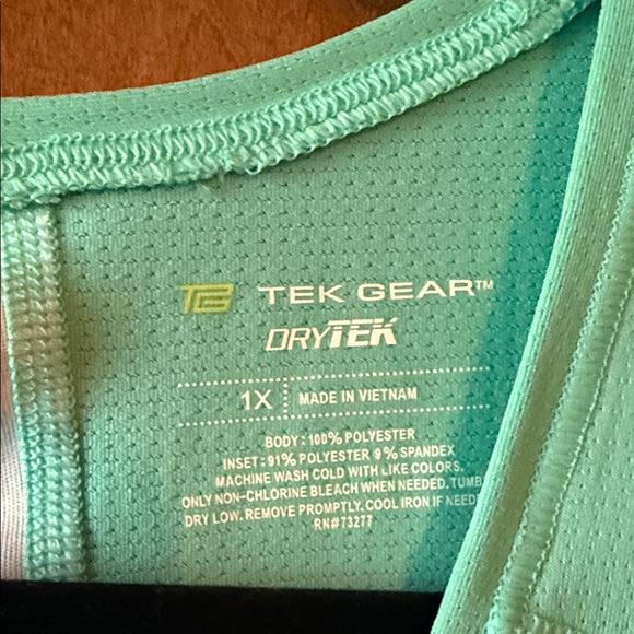 Floral Sleeveless Top - Aqua and Pink - Picture 2 of 3